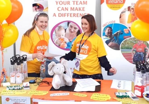 staff members at recruitment fair