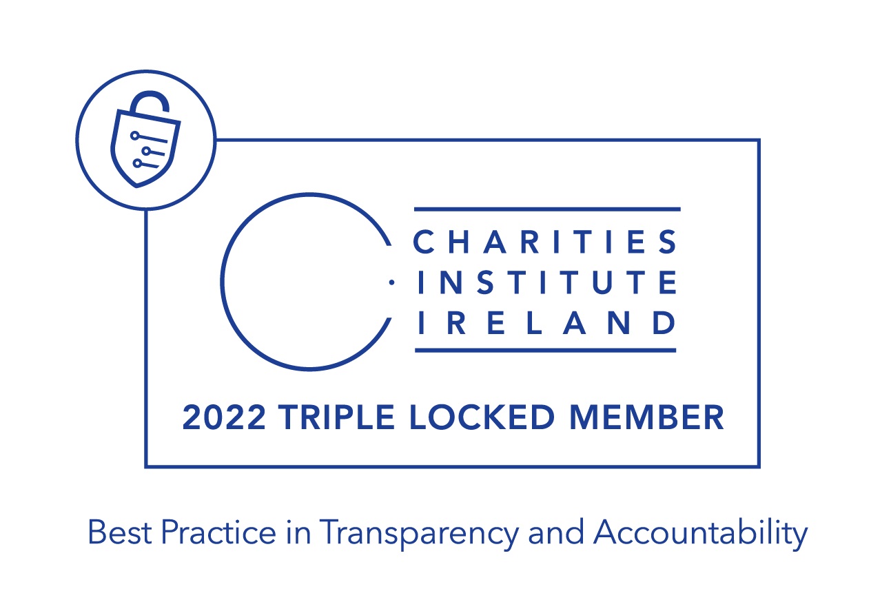 Irish Charities Institute Triple Lock status 2022 logo